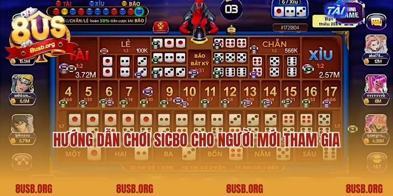 Hướng dẫn chơi Sicbo cho người mới tham gia